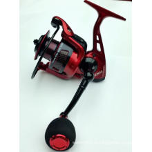 Alta calidad pesca Spinning pesca Carretes con bobina de aluminio rojo